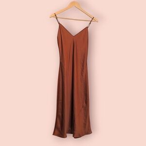 NWT Wilfred Only Satin Slip Midi Dress (XS)